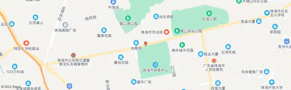 珠海梅华中_公交站地图_珠海公交_妙搜公交查询2025
