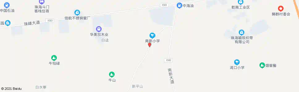 珠海南新_公交站地图_珠海公交_妙搜公交查询2025