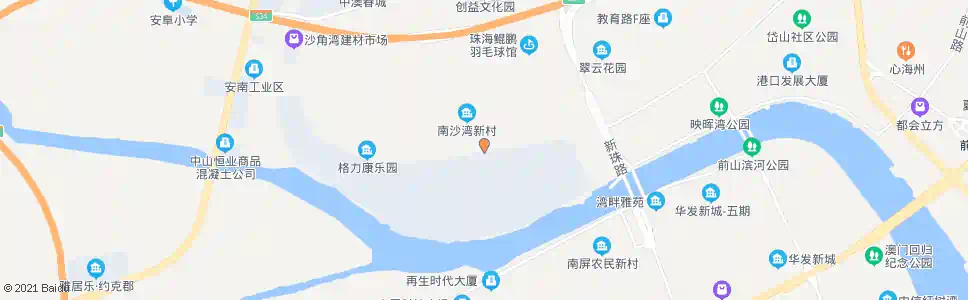 珠海南沙湾_公交站地图_珠海公交_妙搜公交查询2025