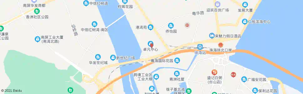 珠海侨光西_公交站地图_珠海公交_妙搜公交查询2025