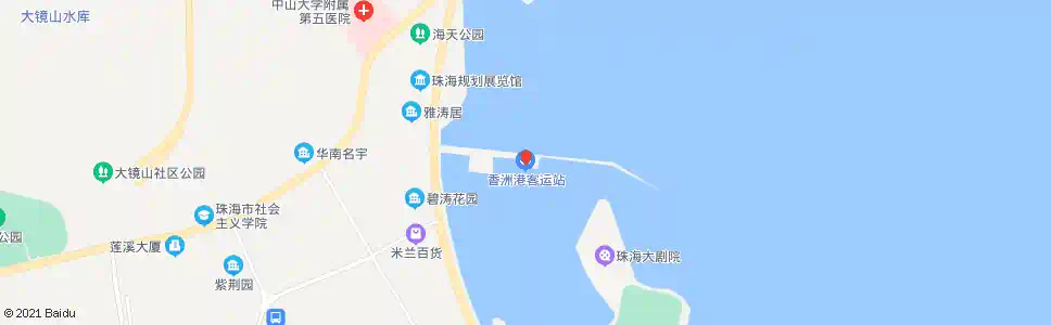 珠海香洲港_公交站地图_珠海公交_妙搜公交查询2025