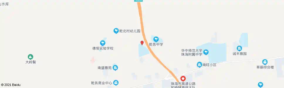 珠海乾务中心小学_公交站地图_珠海公交_妙搜公交查询2025