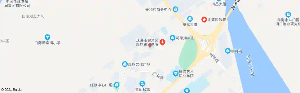 珠海红旗中学_公交站地图_珠海公交_妙搜公交查询2025