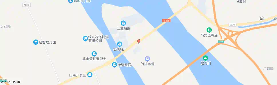 珠海竹排村牌坊_公交站地图_珠海公交_妙搜公交查询2025