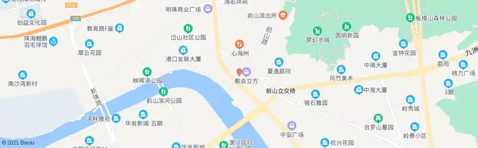 珠海明珠山庄_公交站地图_珠海公交_妙搜公交查询2025