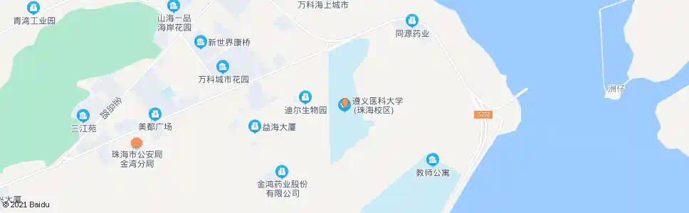 珠海遵义医学院_公交站地图_珠海公交_妙搜公交查询2025