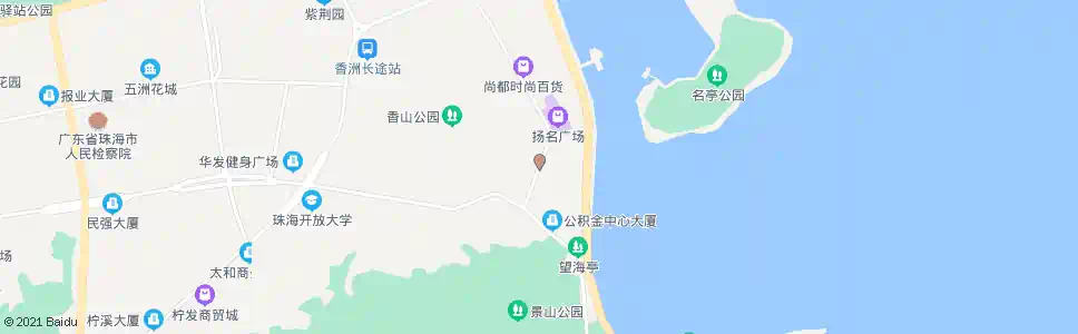 珠海湾仔沙广场_公交站地图_珠海公交_妙搜公交查询2025