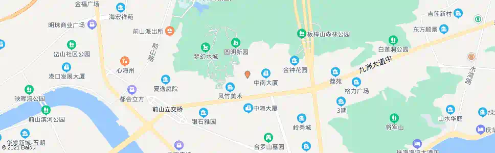 珠海圆明山庄_公交站地图_珠海公交_妙搜公交查询2025