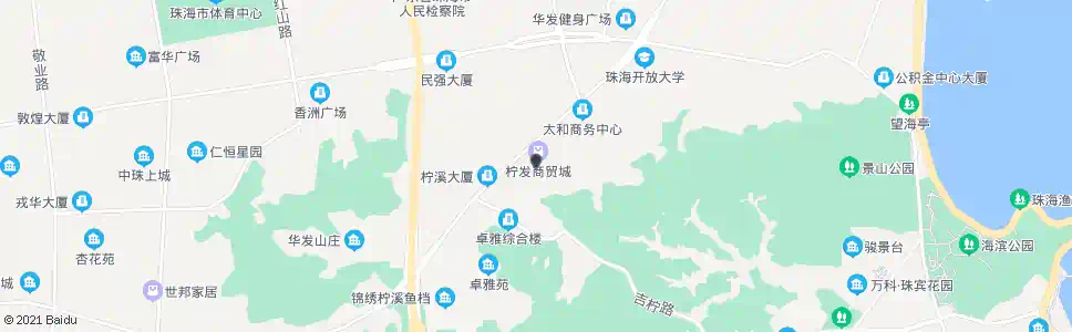 珠海柠溪市场_公交站地图_珠海公交_妙搜公交查询2025
