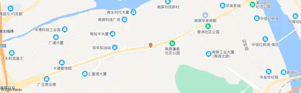 珠海南屏中学_公交站地图_珠海公交_妙搜公交查询2025