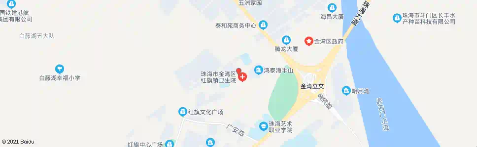 珠海红旗医院_公交站地图_珠海公交_妙搜公交查询2025