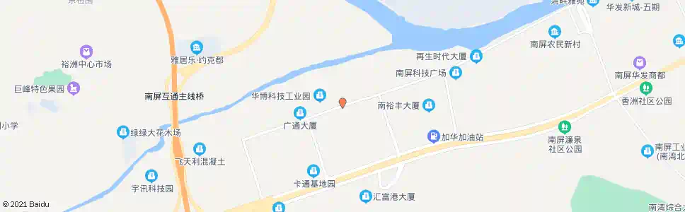 珠海屏北二路中_公交站地图_珠海公交_妙搜公交查询2025