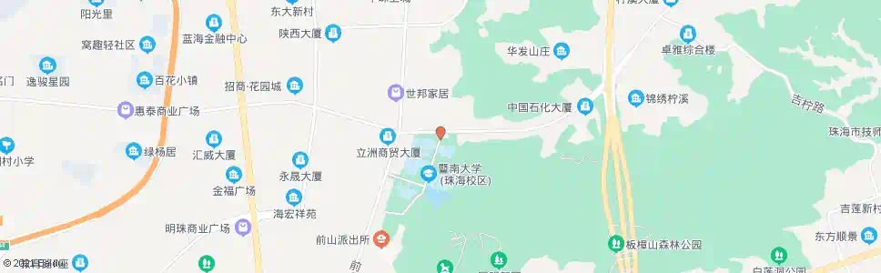 珠海暨大北门_公交站地图_珠海公交_妙搜公交查询2025