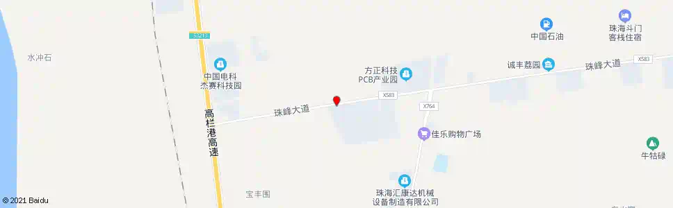 珠海珠峰大道西_公交站地图_珠海公交_妙搜公交查询2025