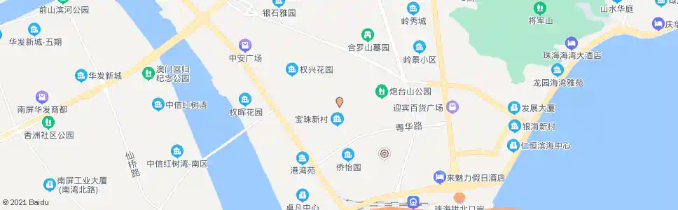 珠海夏湾市场_公交站地图_珠海公交_妙搜公交查询2025