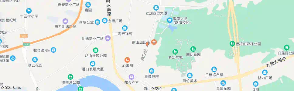 珠海世邦广场_公交站地图_珠海公交_妙搜公交查询2025