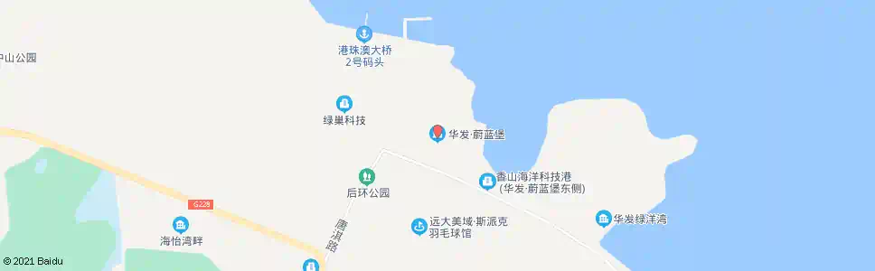 珠海华发蔚蓝堡_公交站地图_珠海公交_妙搜公交查询2025