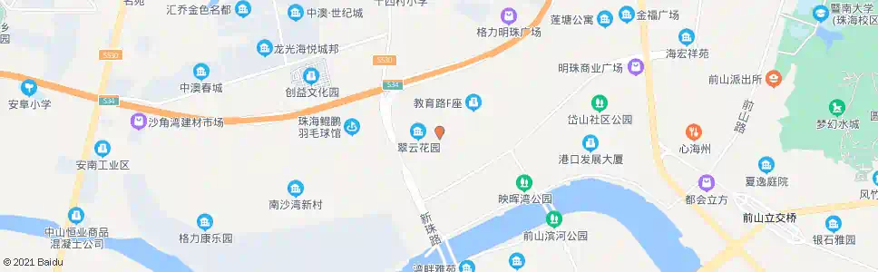 珠海造贝西_公交站地图_珠海公交_妙搜公交查询2025