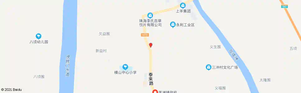 珠海三家村_公交站地图_珠海公交_妙搜公交查询2025