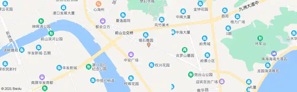 珠海白石南(银石雅园南)_公交站地图_珠海公交_妙搜公交查询2025