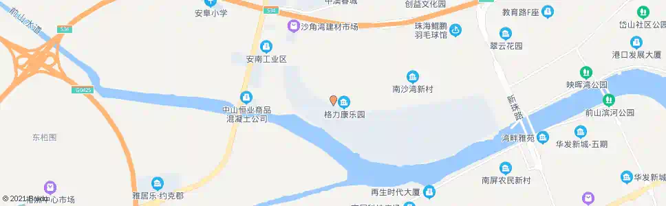 珠海格力康乐园_公交站地图_珠海公交_妙搜公交查询2025