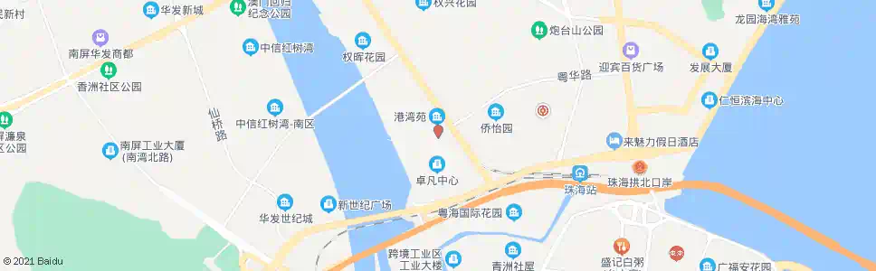 珠海嘉豪园_公交站地图_珠海公交_妙搜公交查询2025