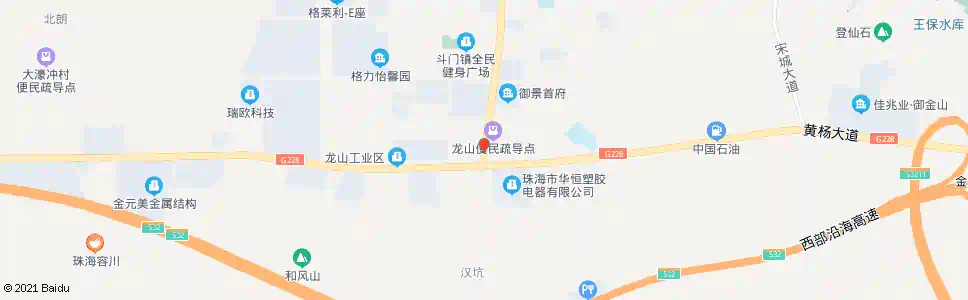珠海龙山工业区_公交站地图_珠海公交_妙搜公交查询2025