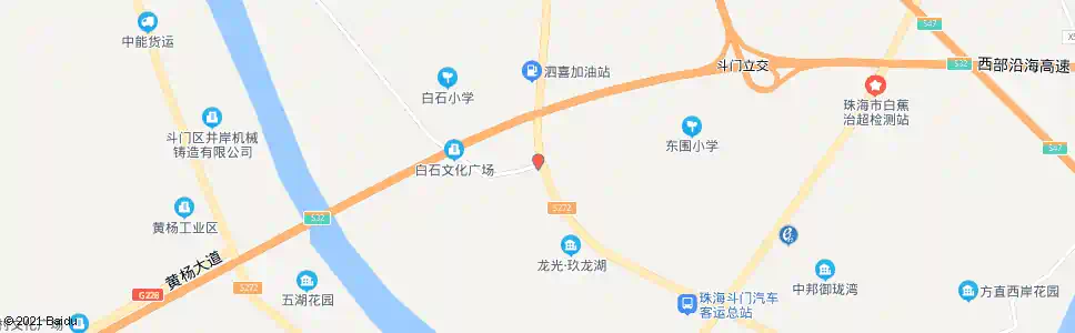 珠海白石路口_公交站地图_珠海公交_妙搜公交查询2025