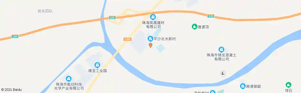 珠海北水小学_公交站地图_珠海公交_妙搜公交查询2025