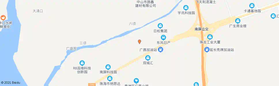 珠海屏北三路中_公交站地图_珠海公交_妙搜公交查询2025