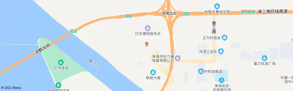 珠海红东_公交站地图_珠海公交_妙搜公交查询2025