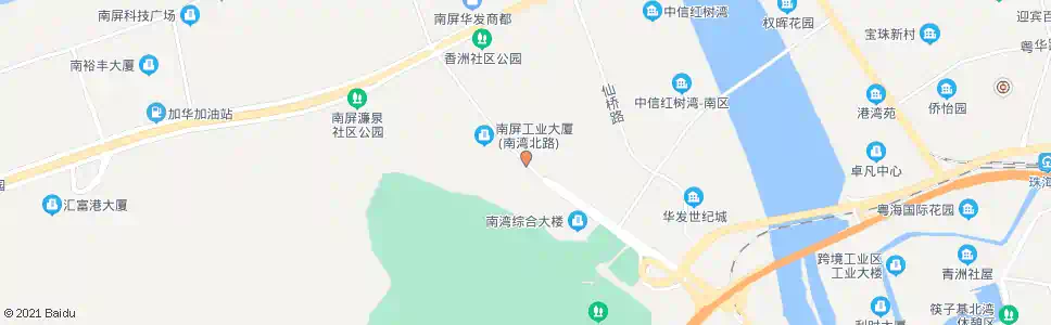 珠海北山工业区_公交站地图_珠海公交_妙搜公交查询2025