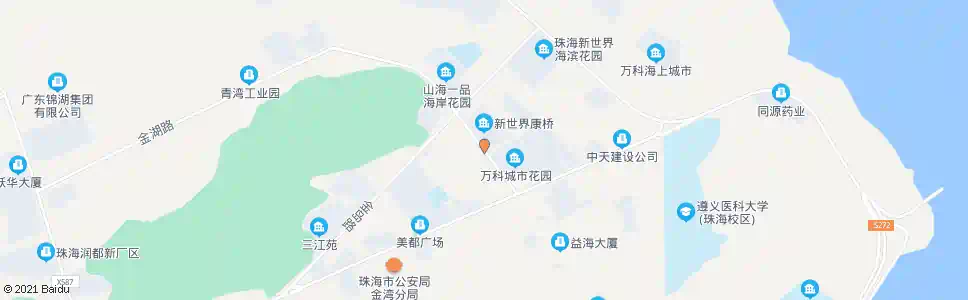 珠海金海岸市场东_公交站地图_珠海公交_妙搜公交查询2025