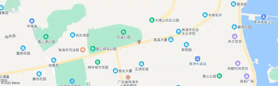 珠海古元美术馆_公交站地图_珠海公交_妙搜公交查询2025