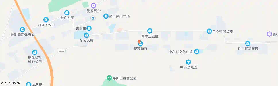 珠海茅田中_公交站地图_珠海公交_妙搜公交查询2025