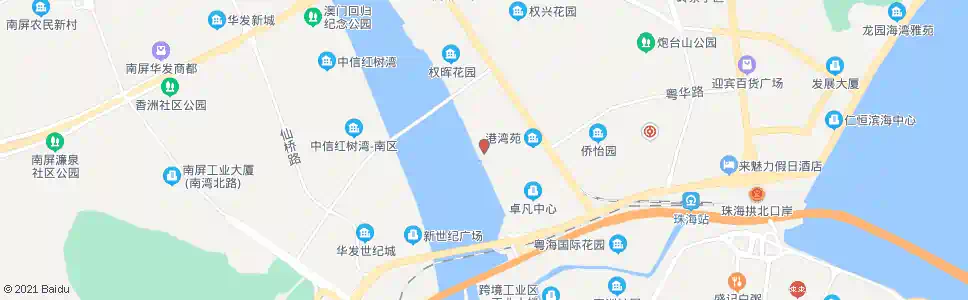 珠海前河东路南_公交站地图_珠海公交_妙搜公交查询2025