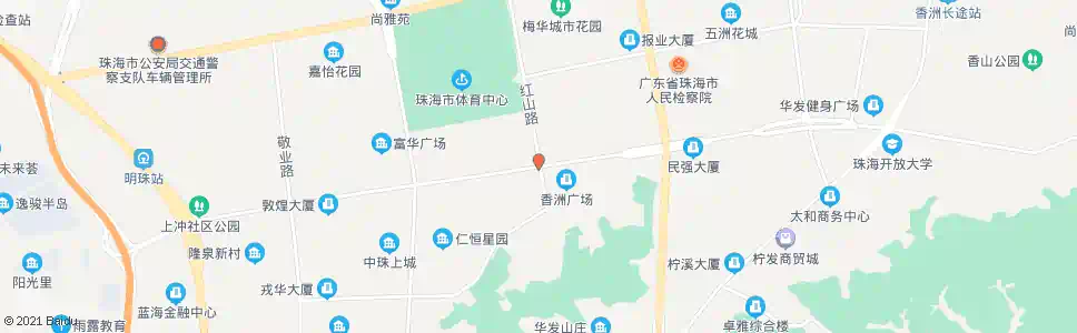 珠海香洲区府_公交站地图_珠海公交_妙搜公交查询2025
