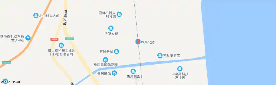 珠海机场北路口_公交站地图_珠海公交_妙搜公交查询2025