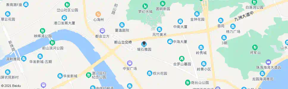 珠海银石雅园南_公交站地图_珠海公交_妙搜公交查询2025