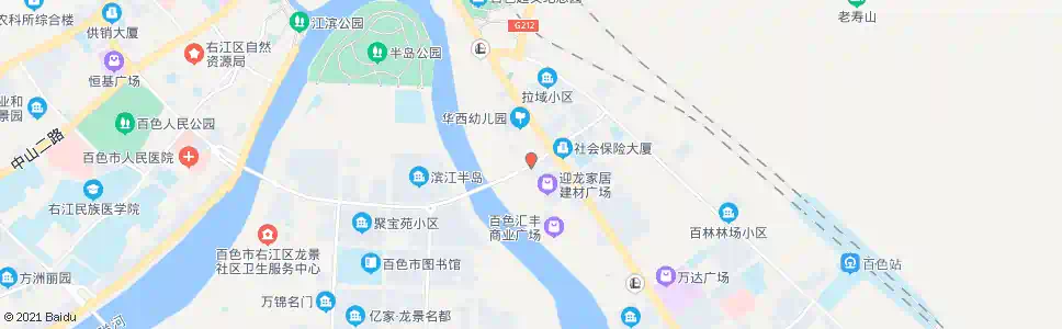 百色拉域大桥东_公交站地图_百色公交_妙搜公交查询2025