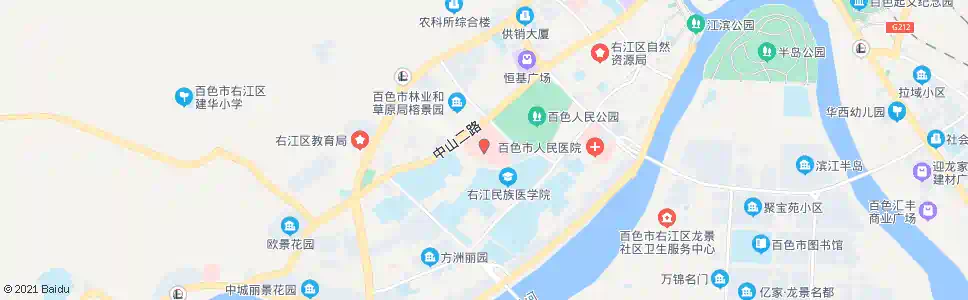 百色右江附院_公交站地图_百色公交_妙搜公交查询2025