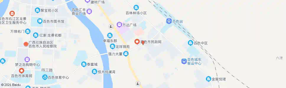 百色西南商贸城_公交站地图_百色公交_妙搜公交查询2025