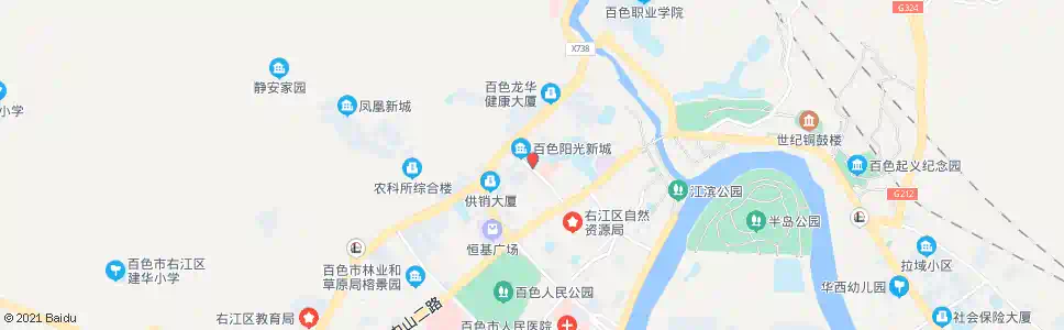 百色银都工行办公楼_公交站地图_百色公交_妙搜公交查询2025