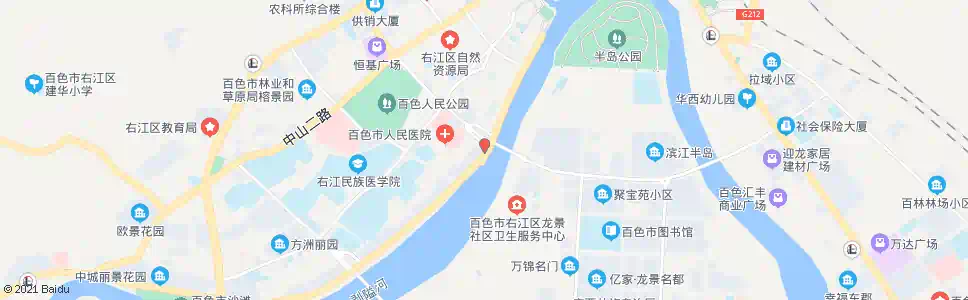 百色金湾广场_公交站地图_百色公交_妙搜公交查询2025