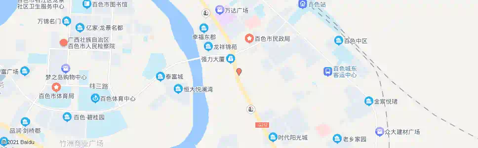 百色福州商业街路口_公交站地图_百色公交_妙搜公交查询2025