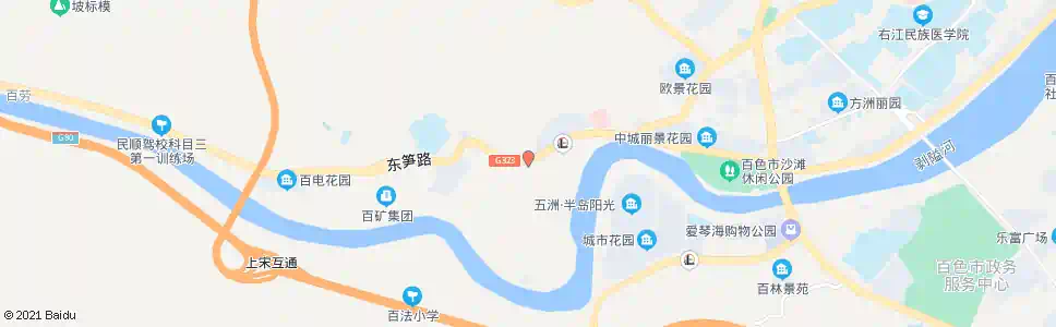 百色氮肥厂_公交站地图_百色公交_妙搜公交查询2025