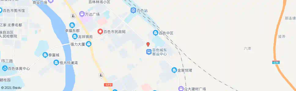 百色军分区停车场_公交站地图_百色公交_妙搜公交查询2025