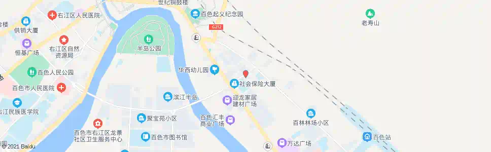 百色拉域市场_公交站地图_百色公交_妙搜公交查询2025