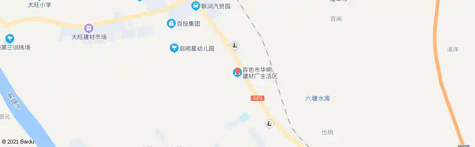 百色华明建材厂生活区_公交站地图_百色公交_妙搜公交查询2025