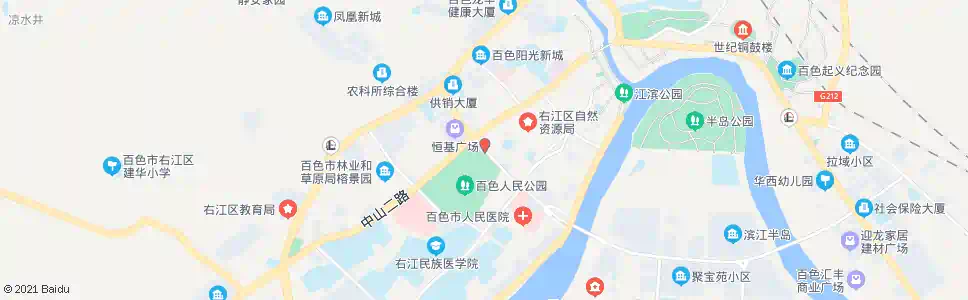 百色森林广场_公交站地图_百色公交_妙搜公交查询2025